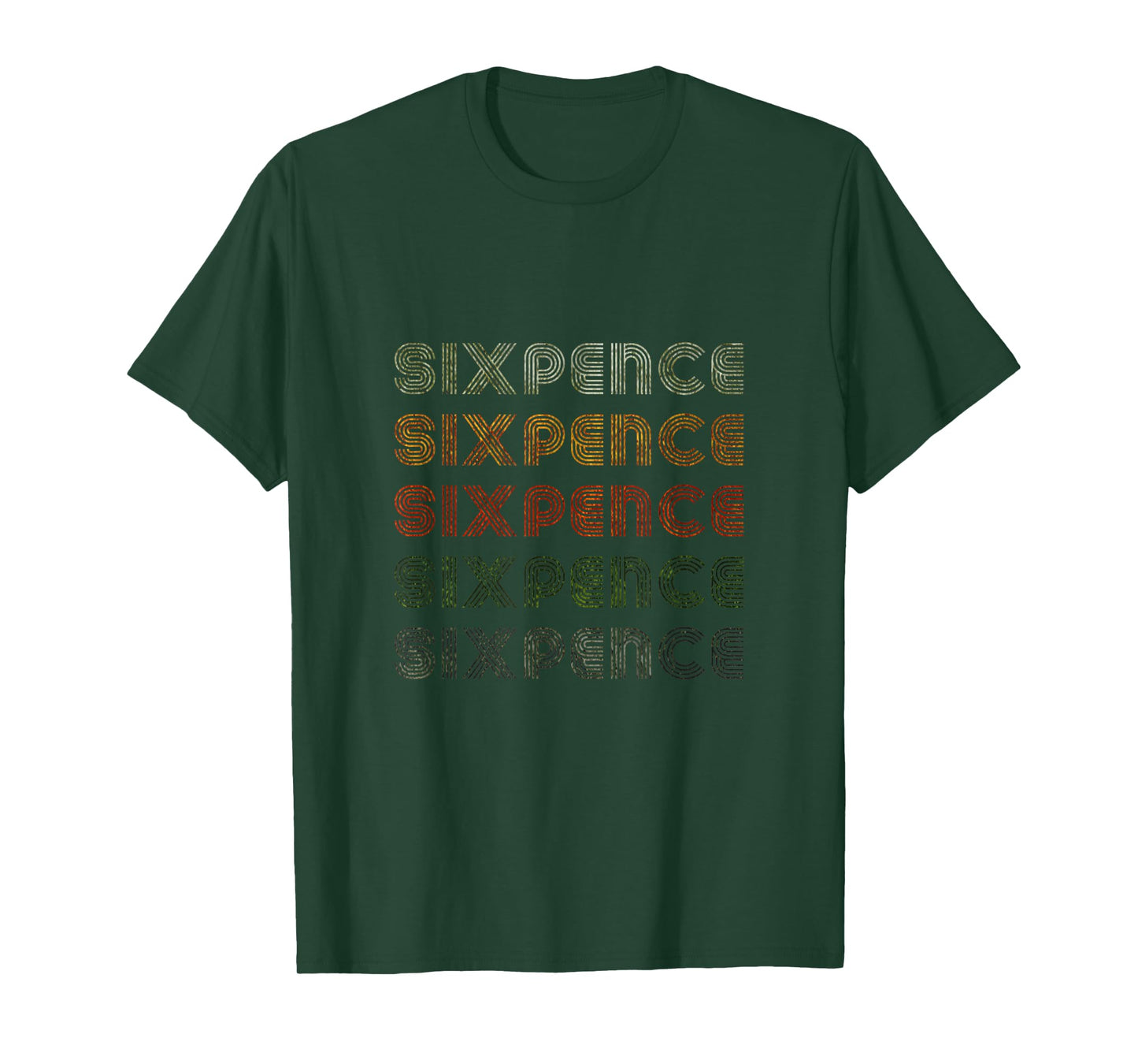 Love Heart Sixpence Tee Grunge Vintage Style Black Sixpence T-Shirt