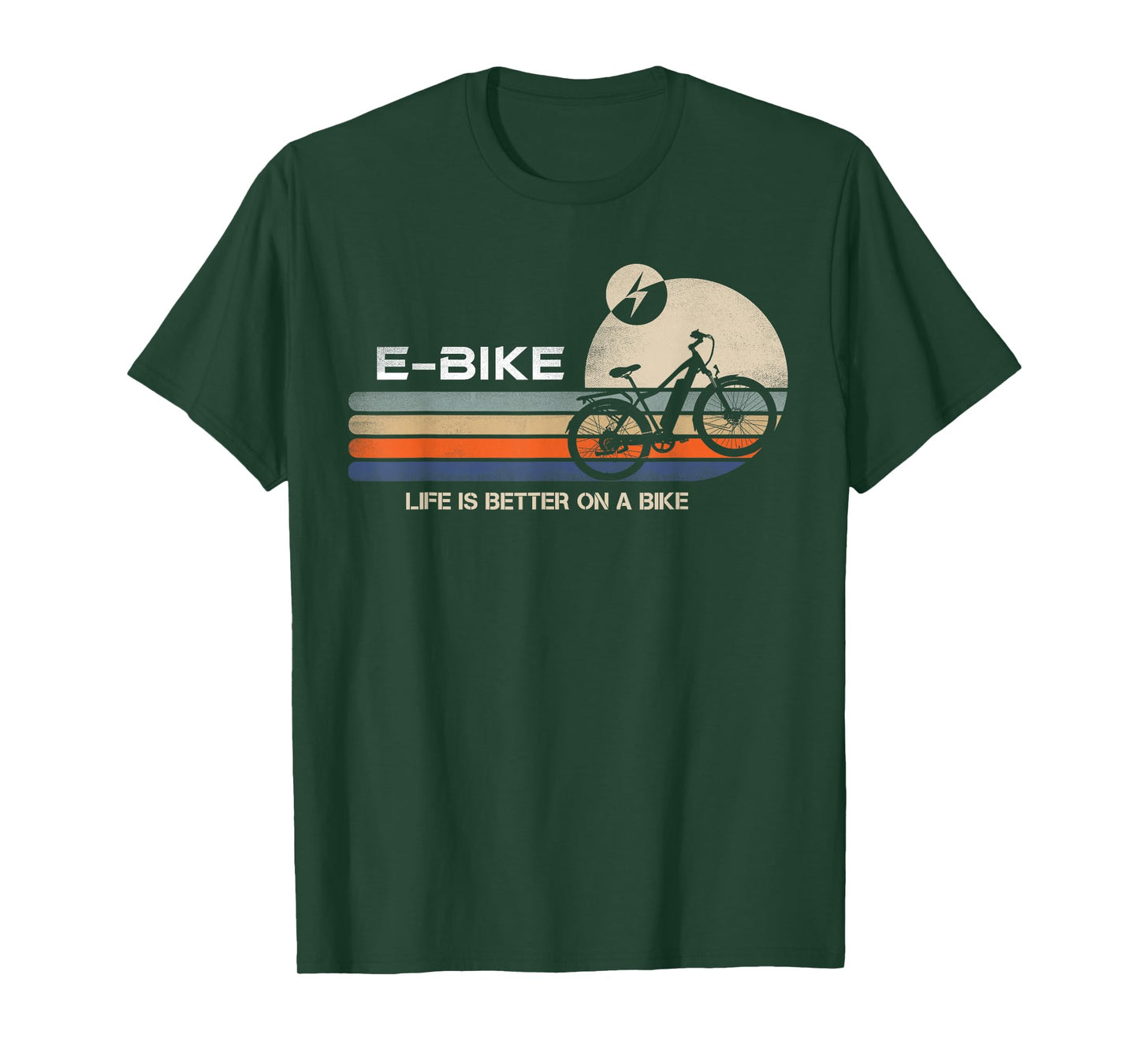 E-BIKE Retro Electric Bicycle Vintage Cycling Life is better T-Shirt
