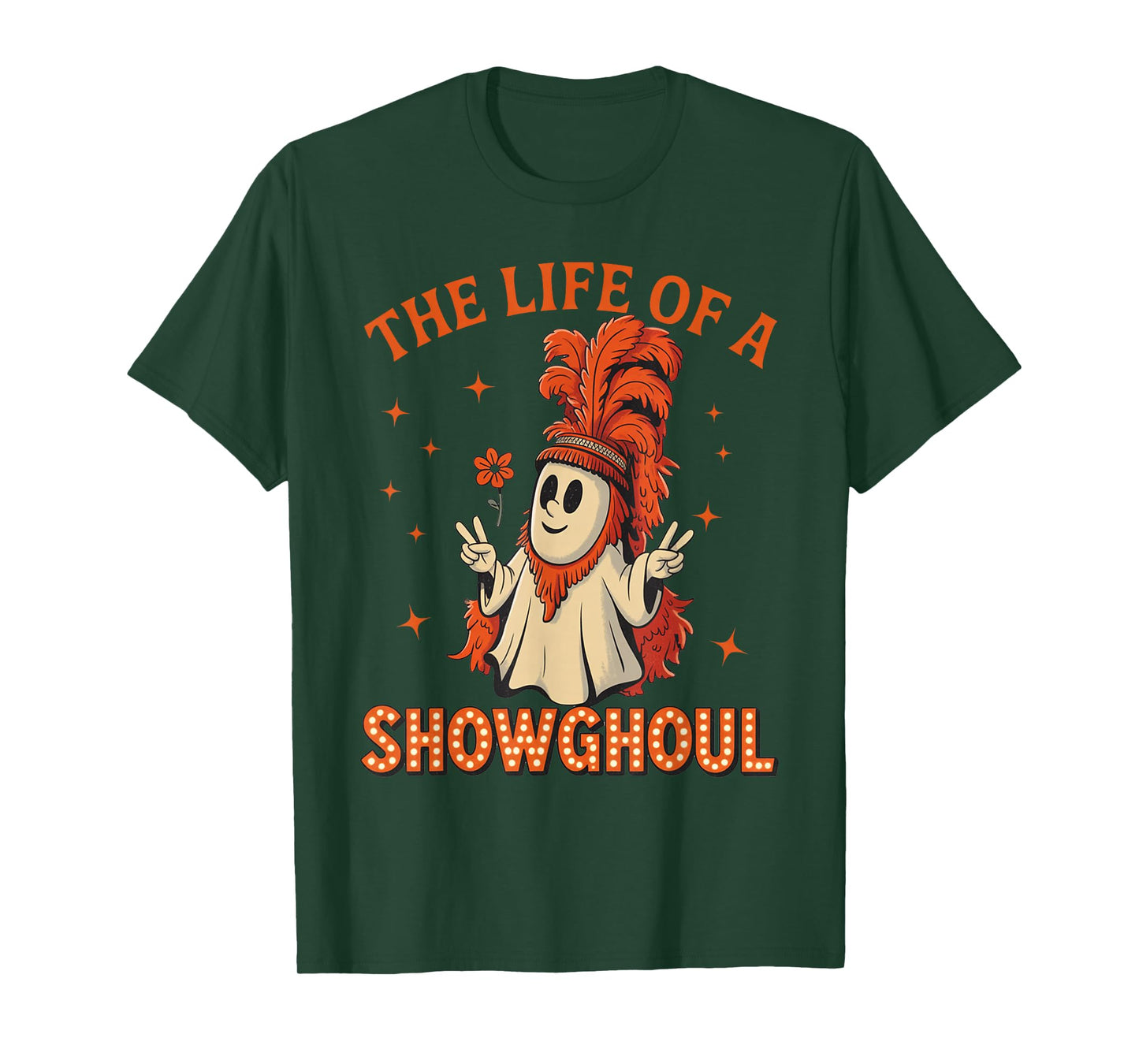 The Life of A Showghoul Funny Halloween Ghost Girl T-Shirt