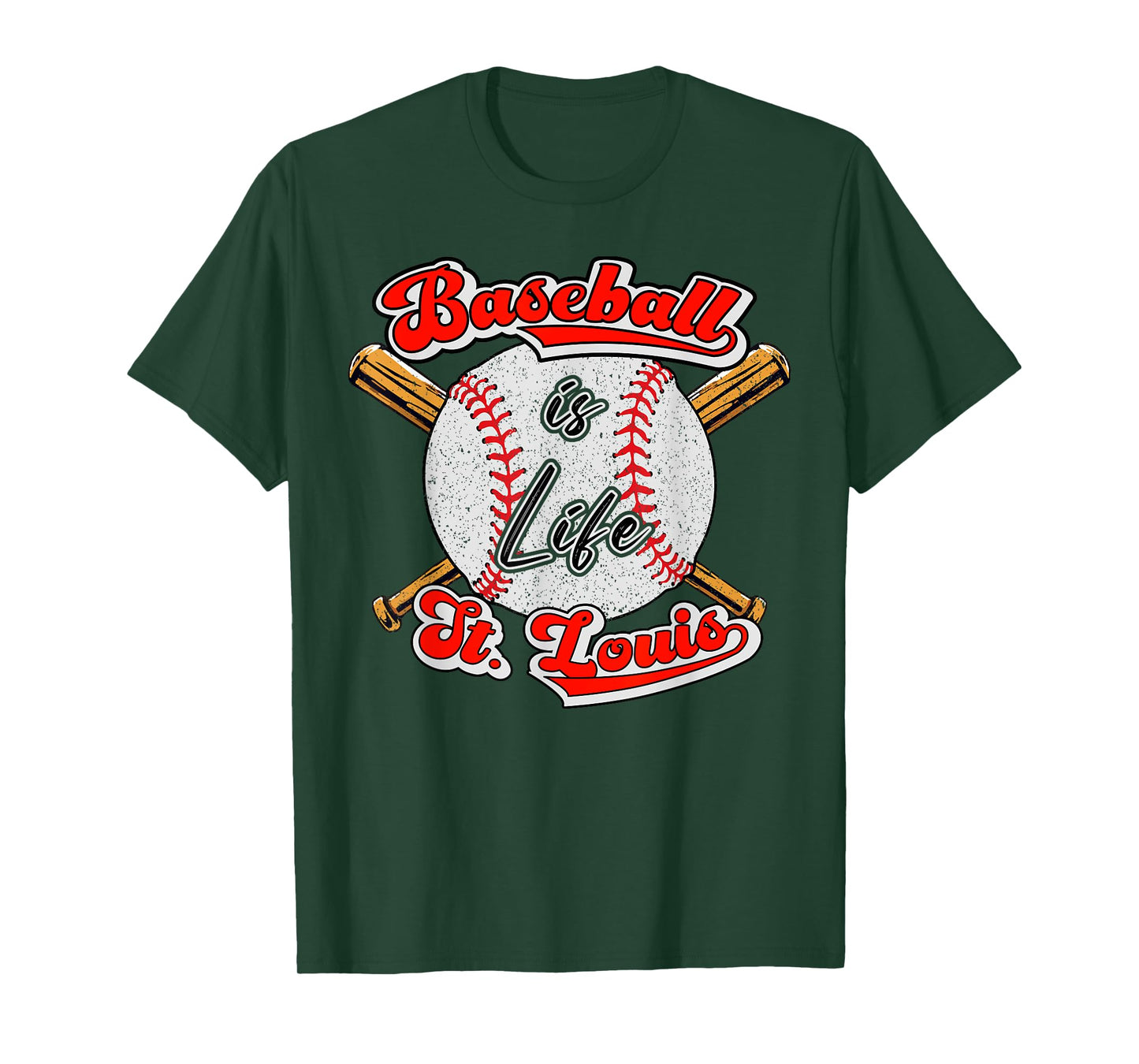 Baseball is life, St. Louis tee fan, St. Louis Baseball T-Shirt