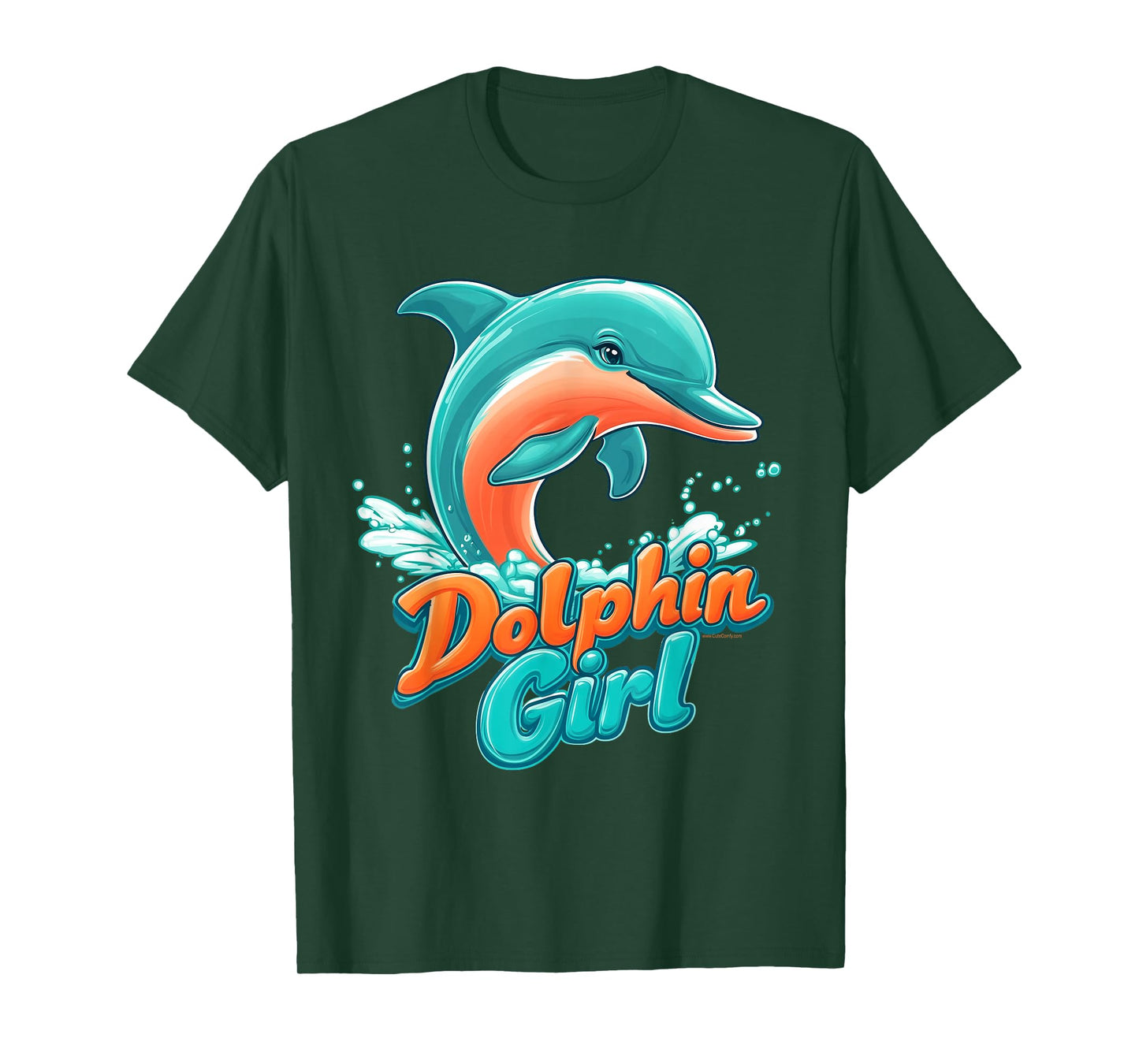 Dolphin Girl Florida Souvenir Miami Beach Gift for Women T-Shirt