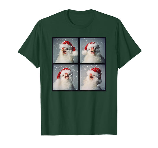 Chicken Farm Bird Men Kids Women Christmas Silkie Chicken T-Shirt