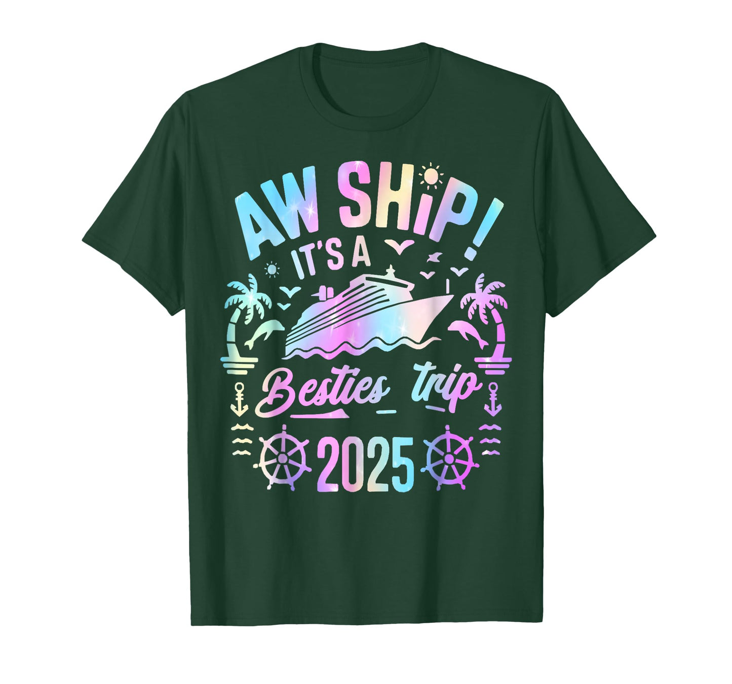 Besties Cruise 2025 Besties Cruising Summer Vacation Trip T-Shirt