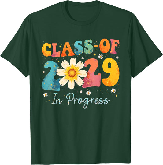 Class Of 2029 First Day Countdown Graduation Tee | TeeBrew