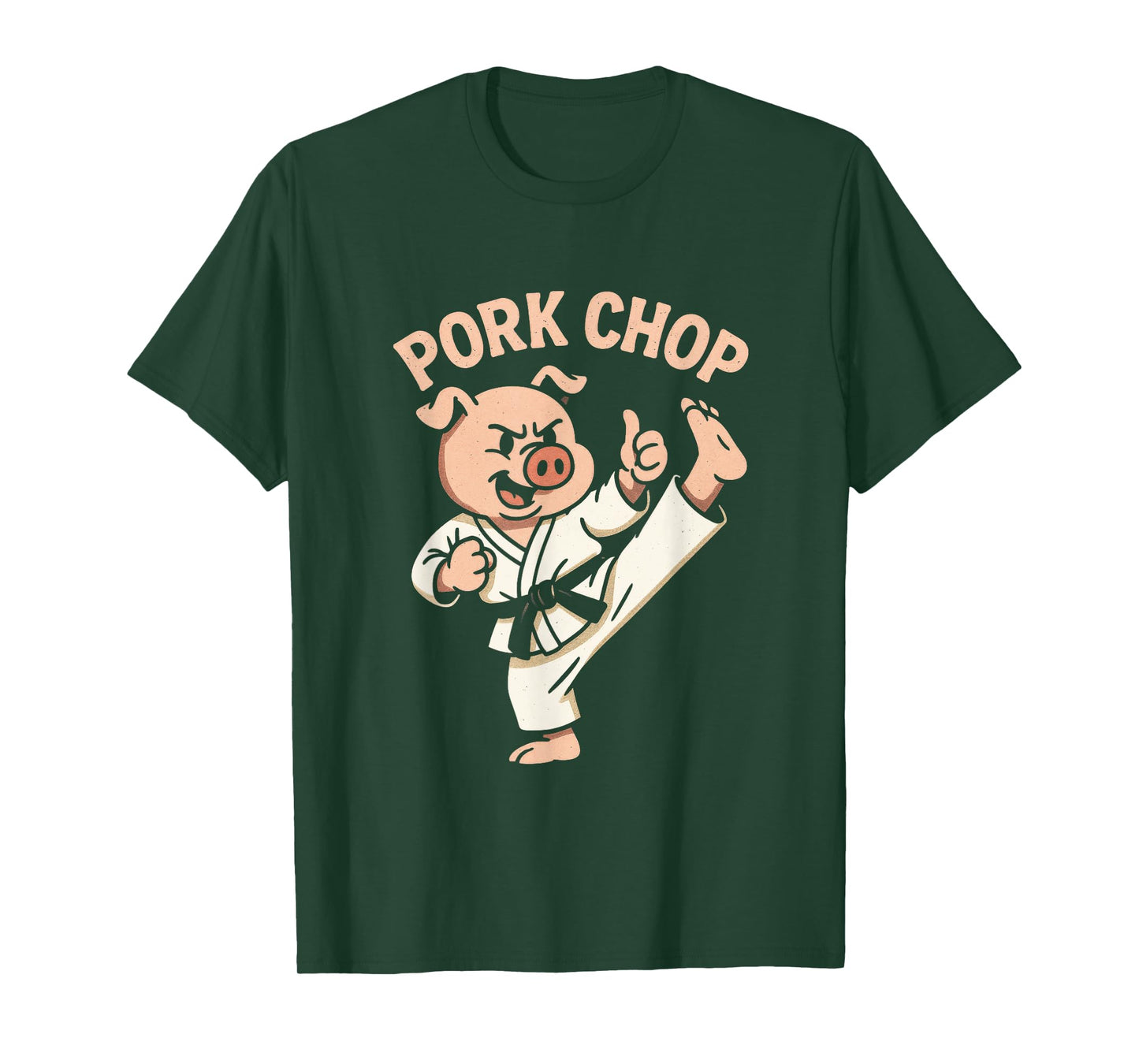 Pork CHOP - Funny Pig Karate Martial Arts T-Shirt