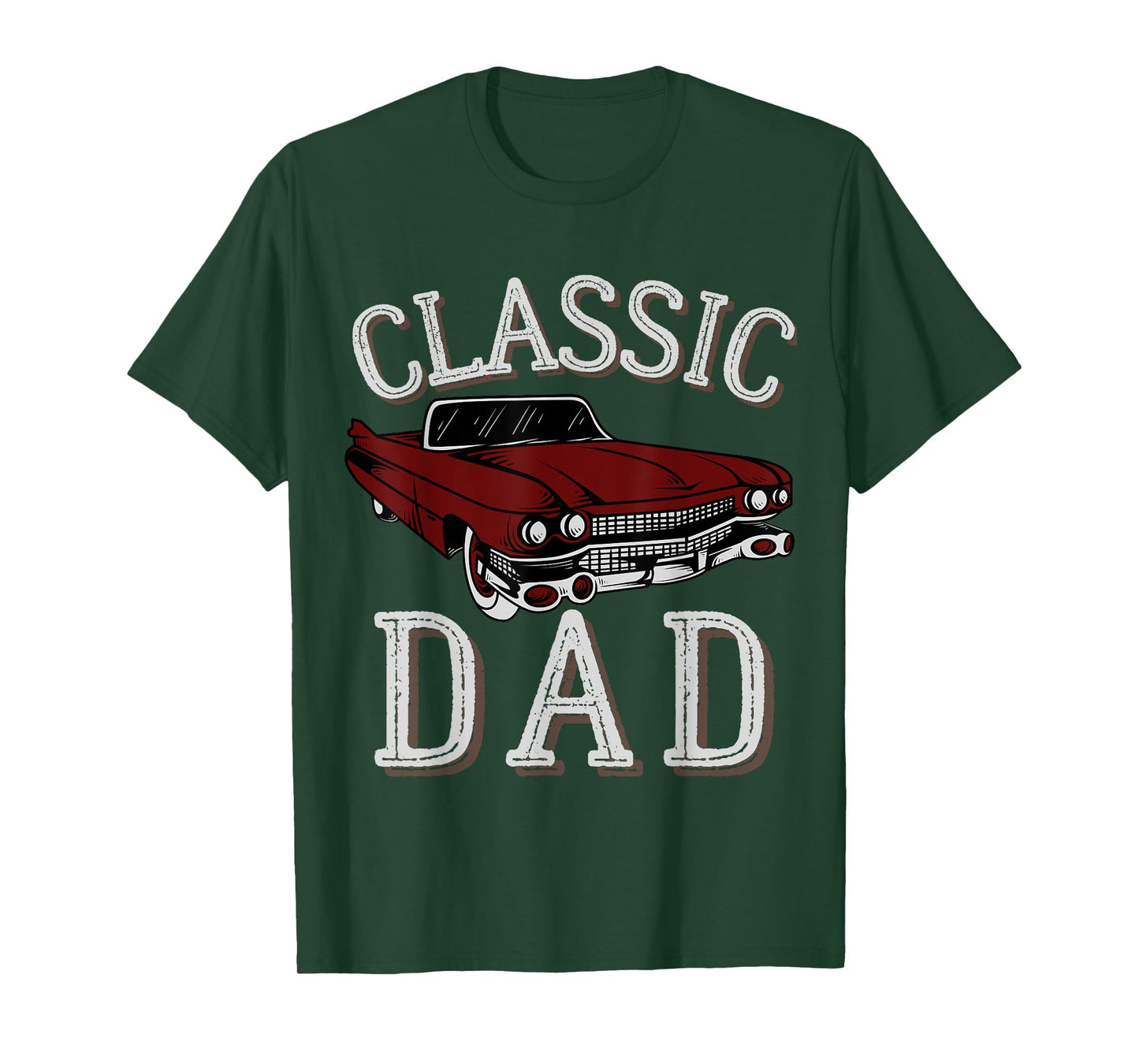 Vintage Funny Dad Classic Car Graphic Father's Day T-Shirt