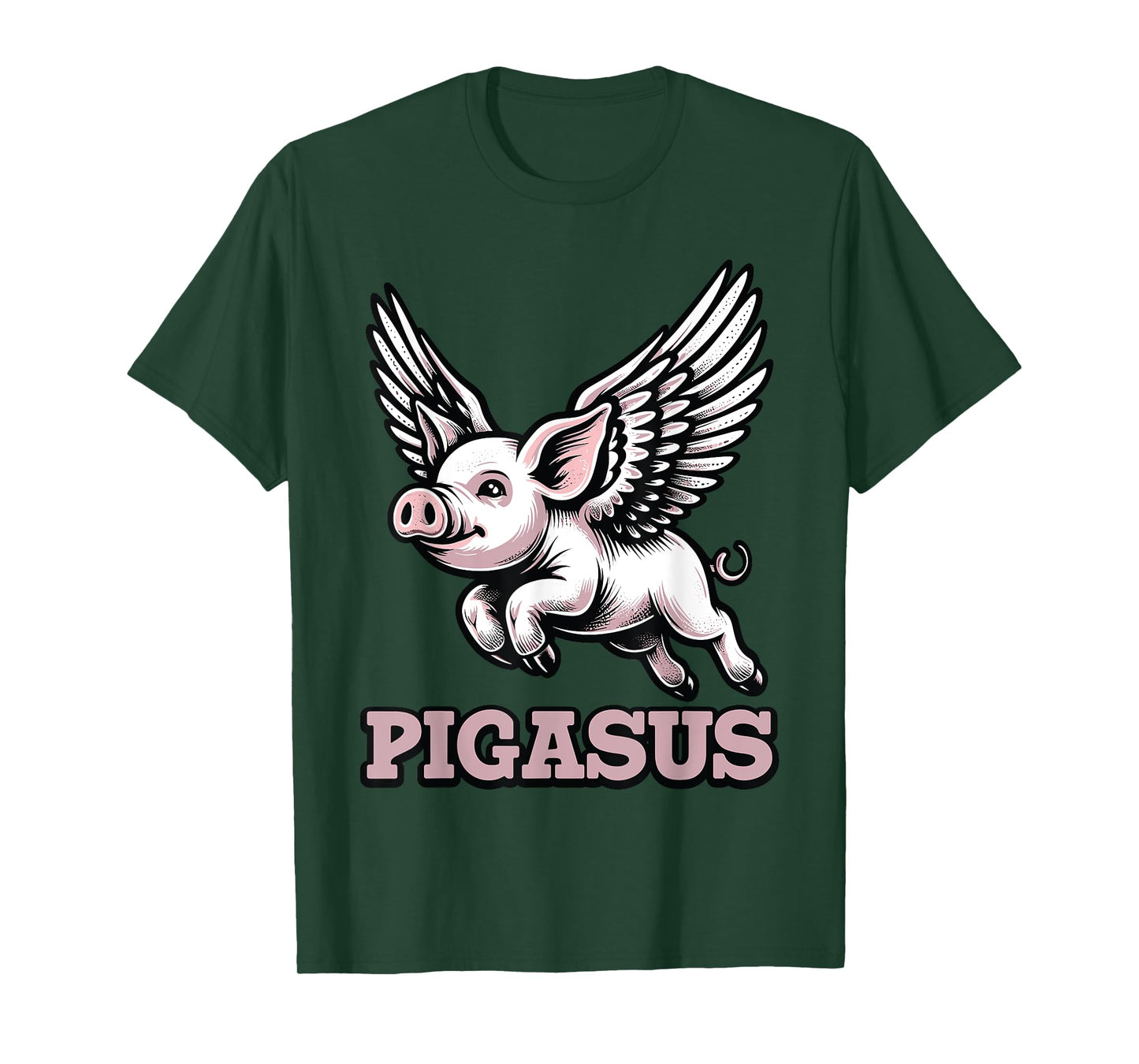 Pigasus Flying Pig Animal Mythical Pig Lover T-Shirt