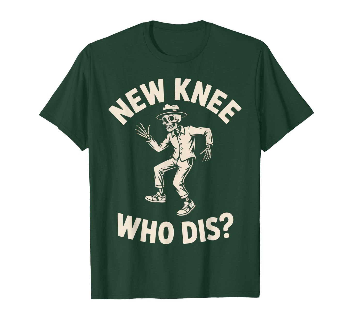 New Knee Who Dis? Funny Skeleton Dance Halloween Humor T-Shirt