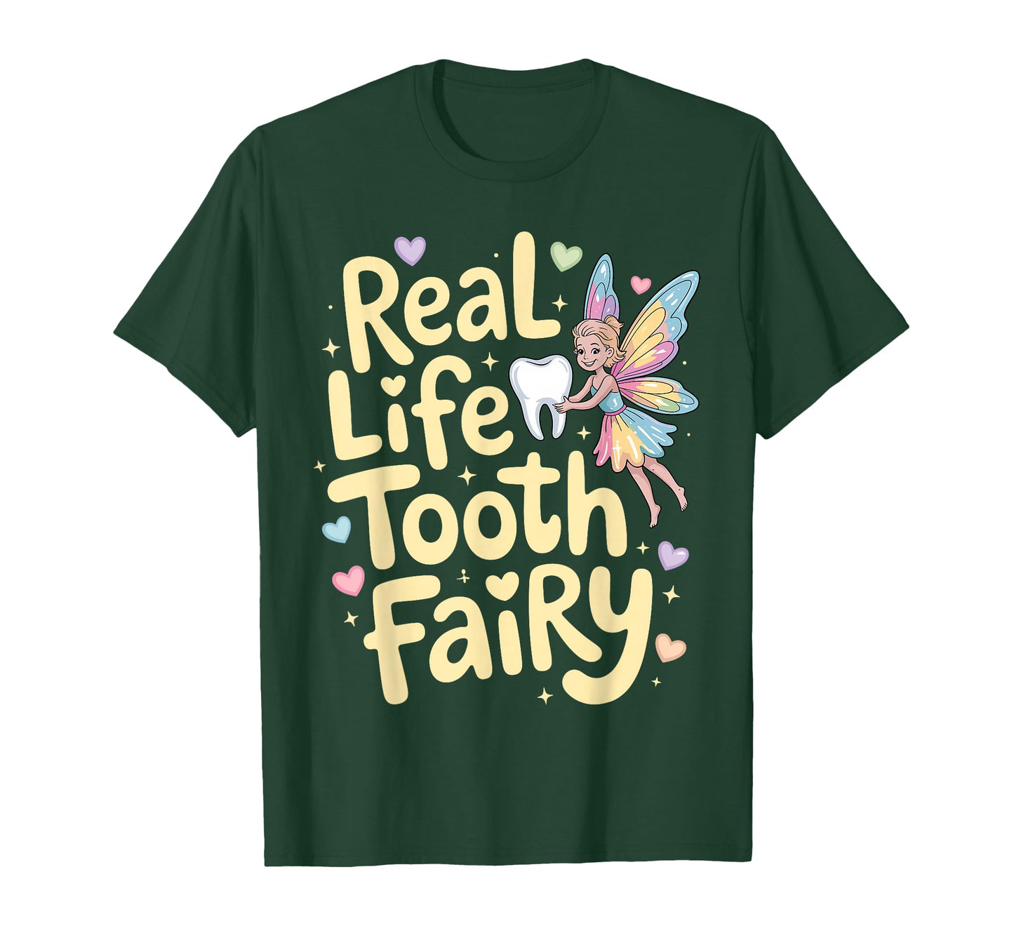 Tooth Fairy Art for Women Girls Dentist Dental Toothfairy T-Shirt