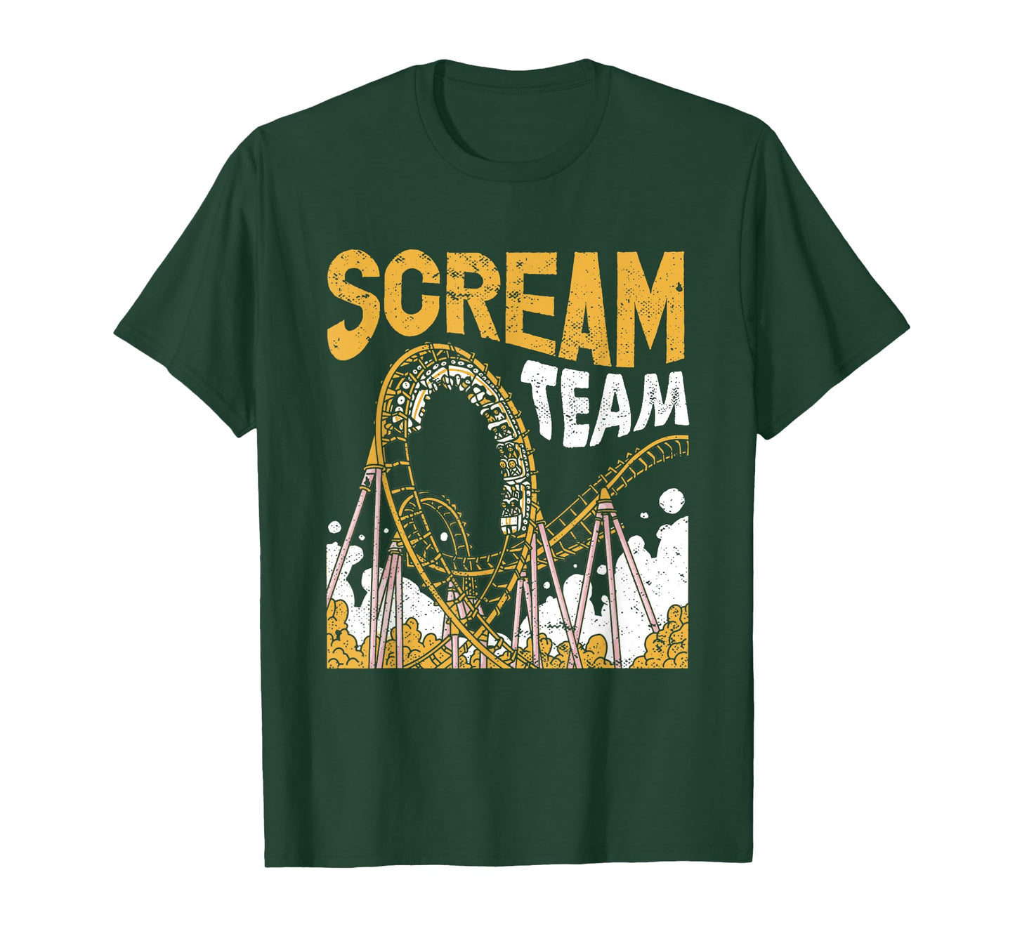 Scream Team Roller Coaster Excitement T-Shirt