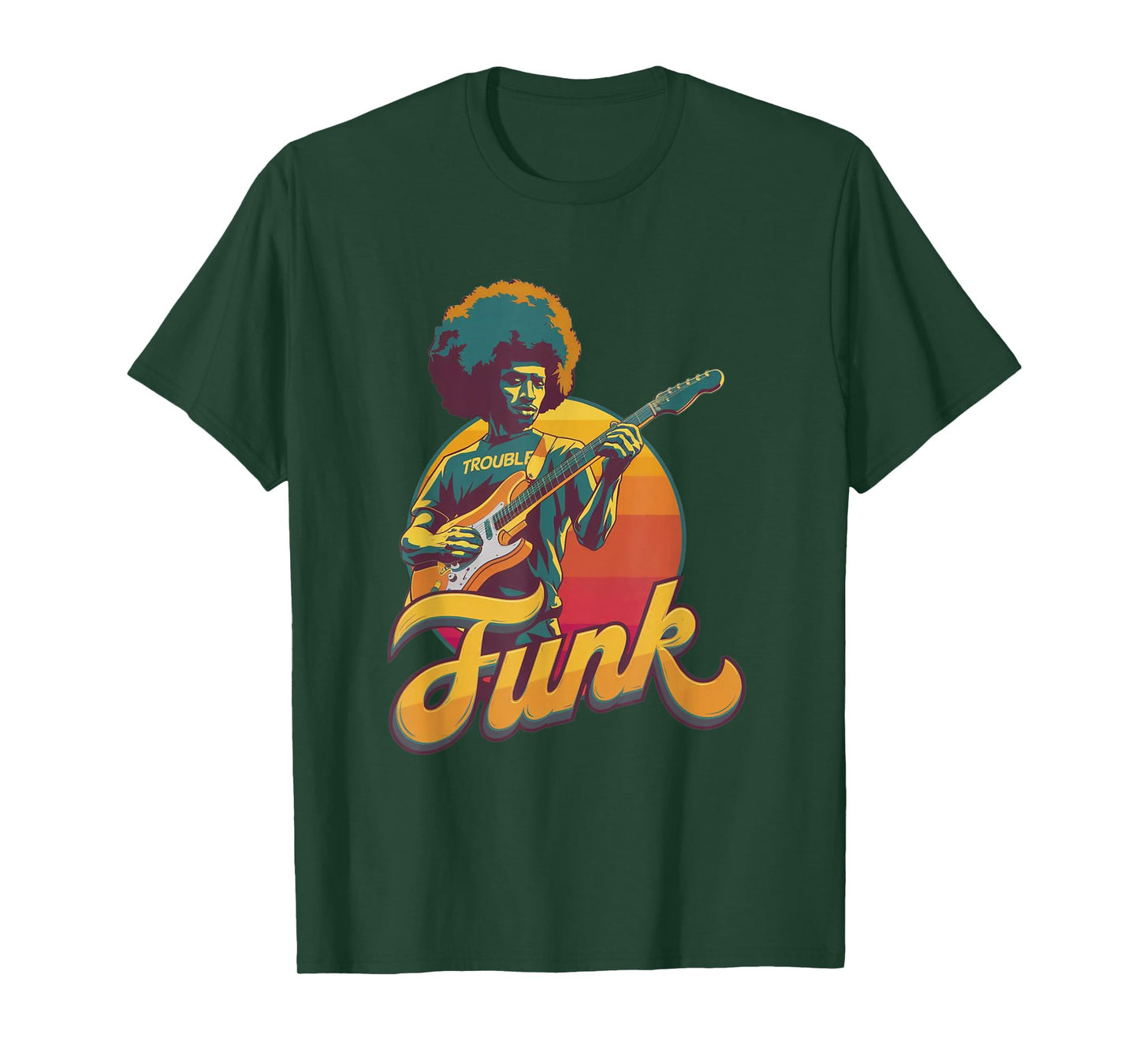 70s Retro Funk Afro Band Guitarist - Jazz Funk & Soul T-Shirt