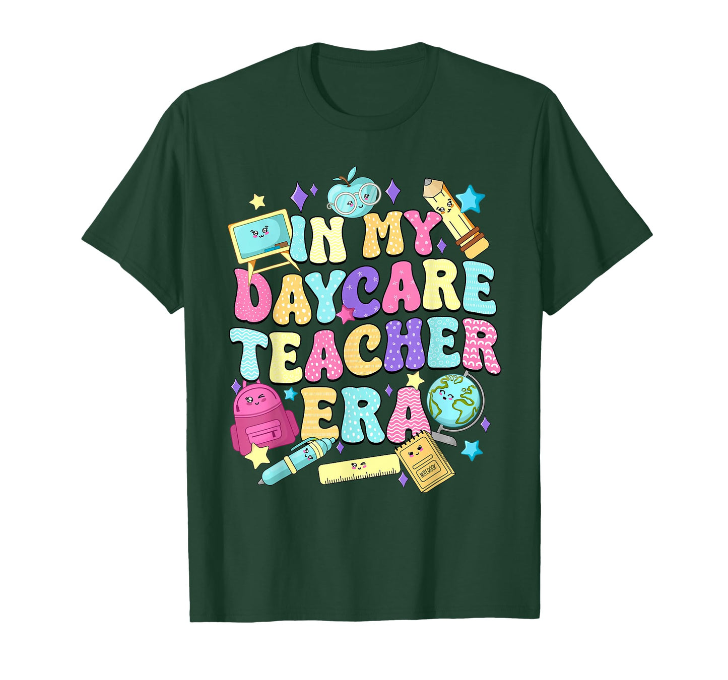 In My Daycare Teacher Era Daycare Provider Kids T-Shirt