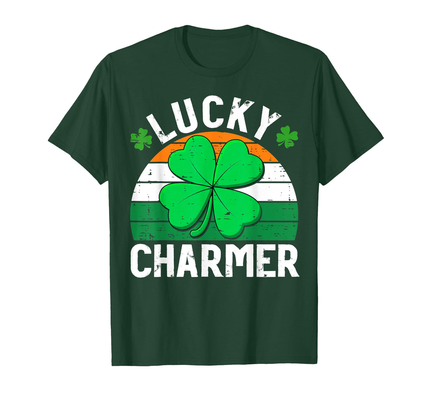 Lucky Charmer Shirts Boys Kids Girls Funny St Patricks Day T-Shirt - T-Shirt | Forest