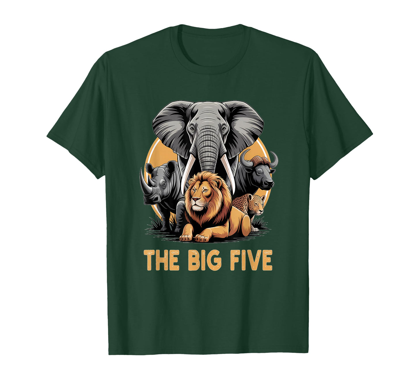 Big 5 Wildlife South Africa Safari Africa's Big Five T-Shirt