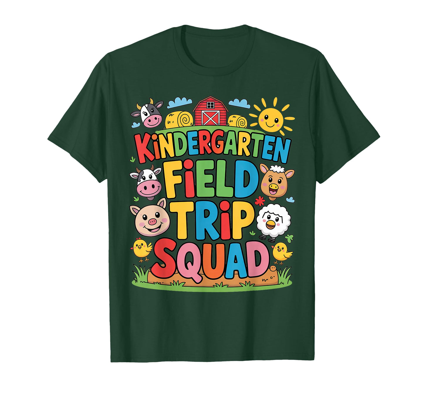 Farm Trip Field Trip Squad Farm Visit Kindergarten T-Shirt