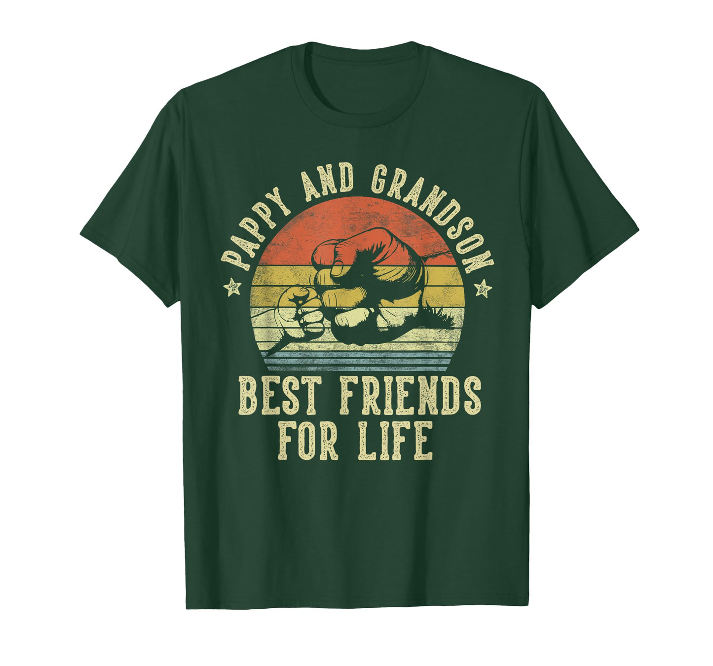 Pappy and Grandson Best Friends for Life Funny Pappy T-Shirt