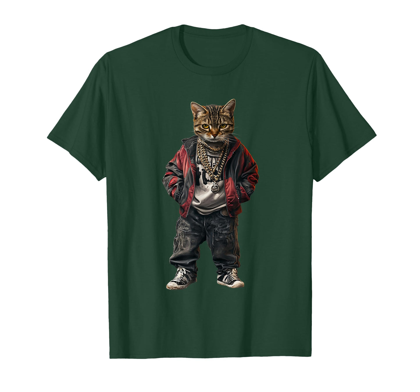 Thug Gangster Life Cat For Hip Hop Fans Meme and Cat lovers T-Shirt