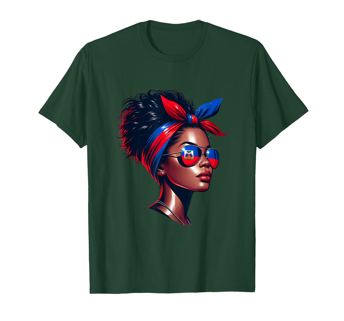 Haitian Flag Day Queen Haiti Flags Men Women Boys Girls Kids T-Shirt