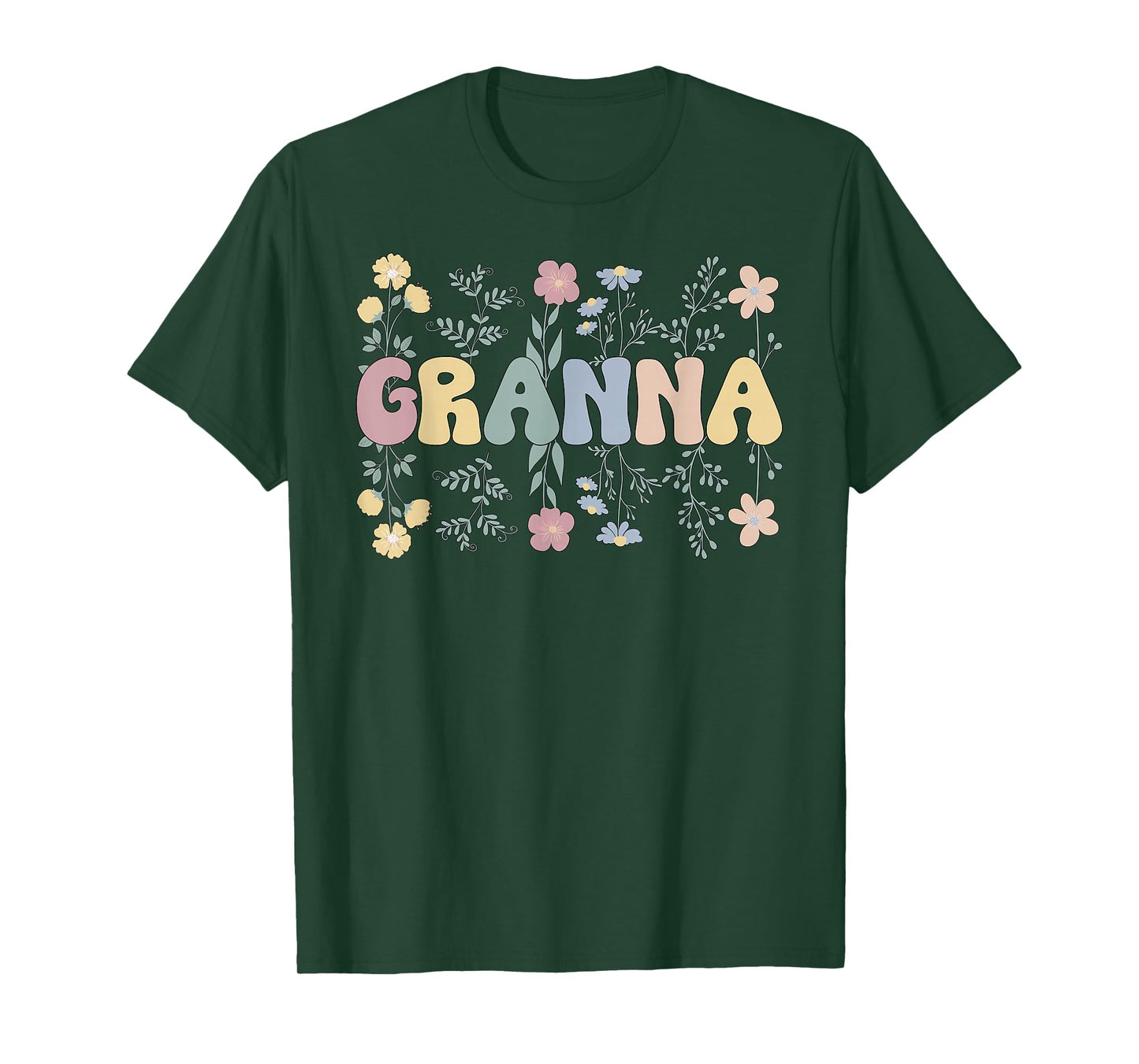 Granna Flowers Granna Grandmother Granna Grandma T-Shirt