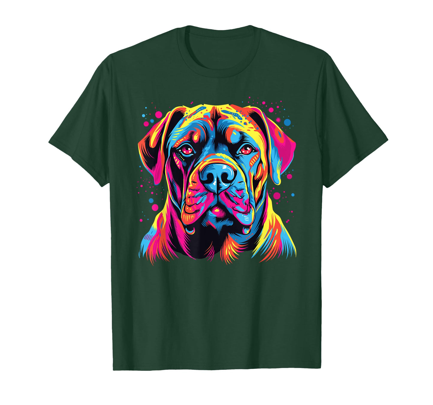 Watercolor Colorful Boerboel Dog Men Women Girls Kids T-Shirt