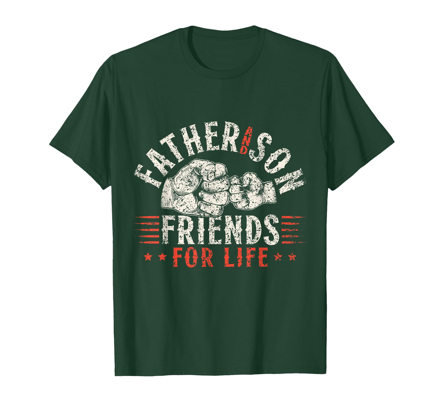 Father and Son Friends for Life Matching Dad Father Son T-Shirt