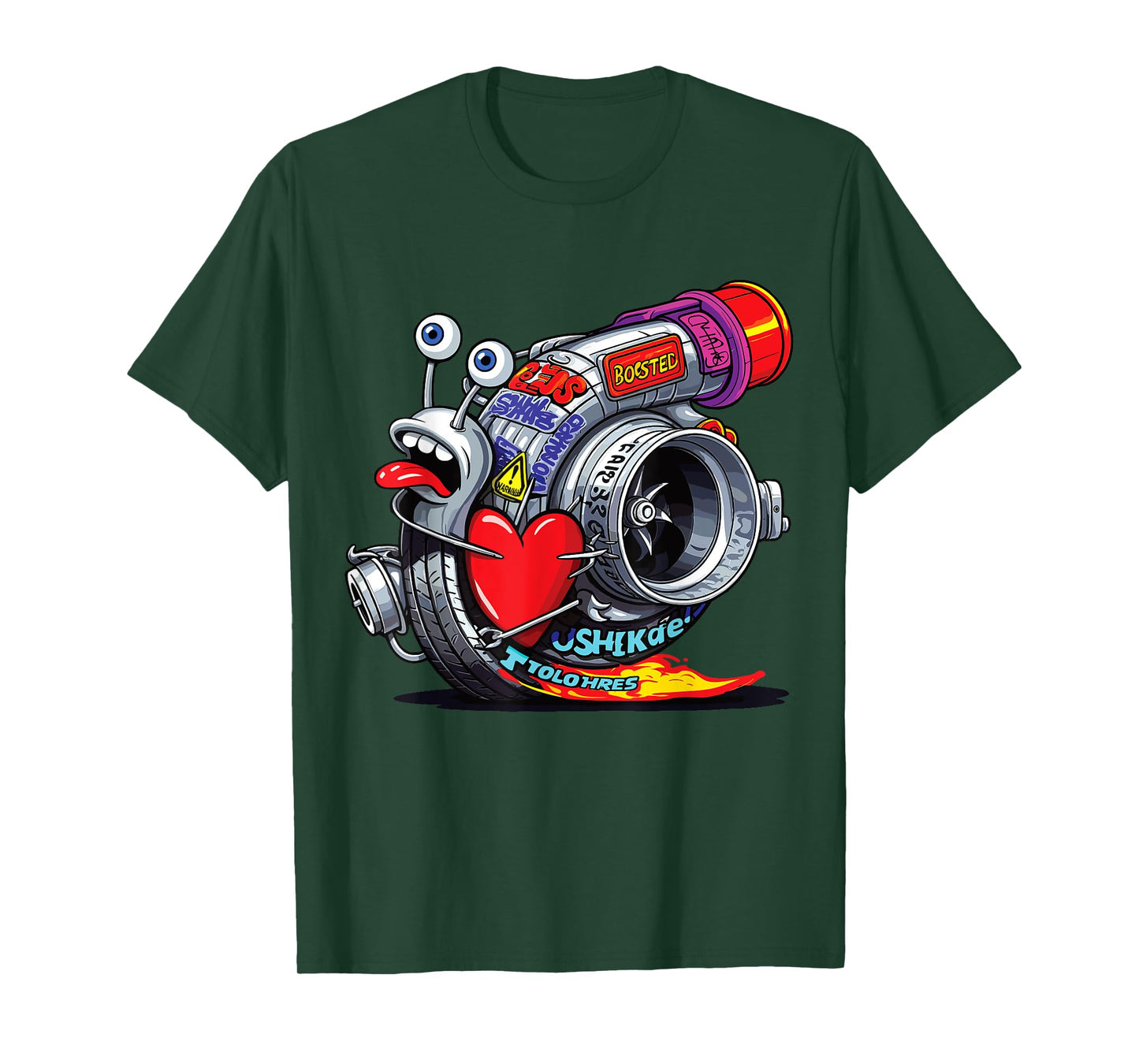 Turbocharger Snail Turbo Race Car Boost Mechanic Tuning Car T-Shirt