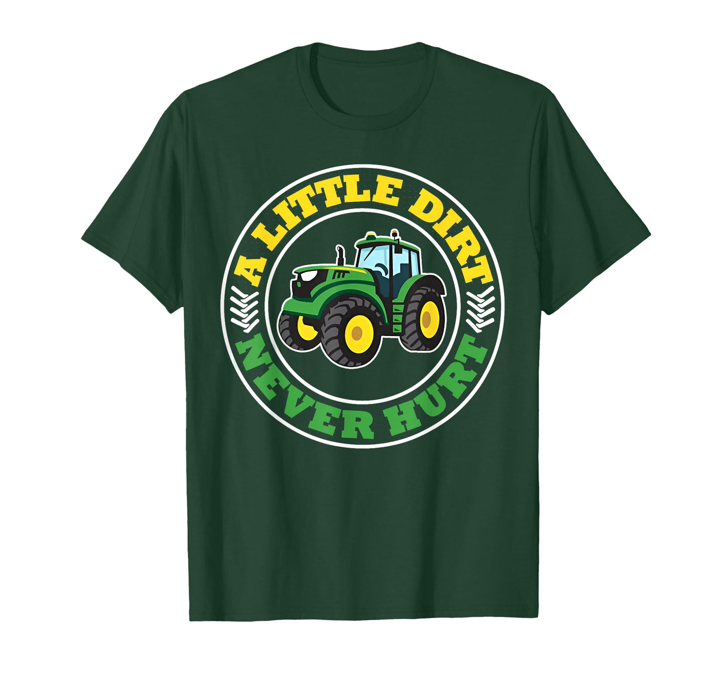 Kids A Little Dirt Never Hurt Tractors Farm Boys Toddler Boy T-Shirt