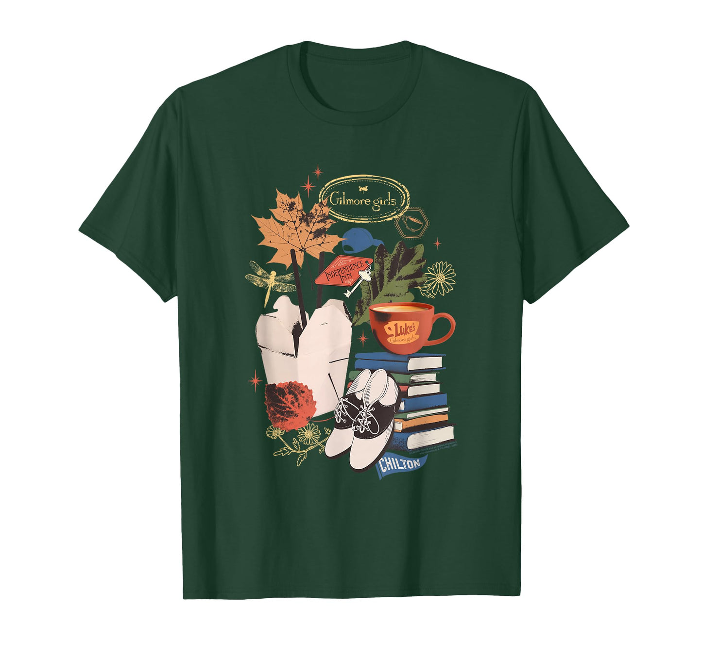 Gilmore Girls Favorite Things Classic Item Collage TV Show T-Shirt
