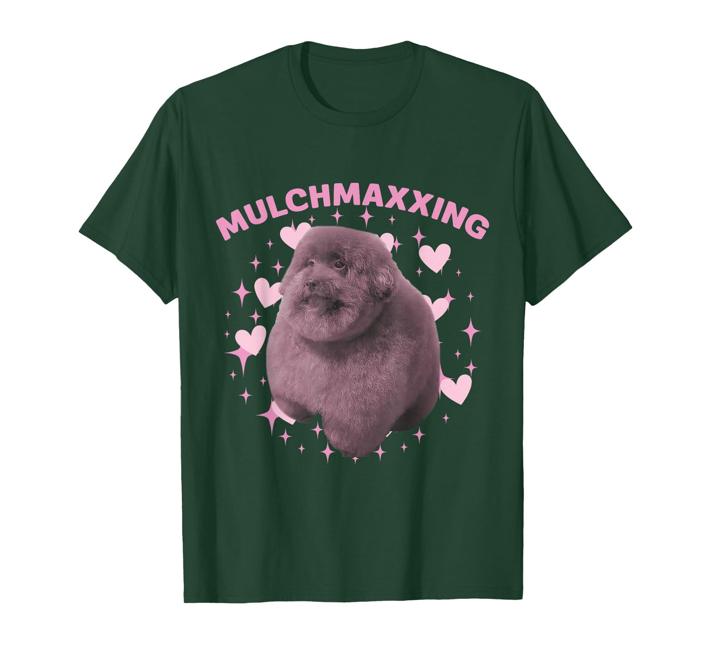 Mulch Gang 4 Life MulchMaxxing Puppy Dog Meme For Dog Lovers T-Shirt