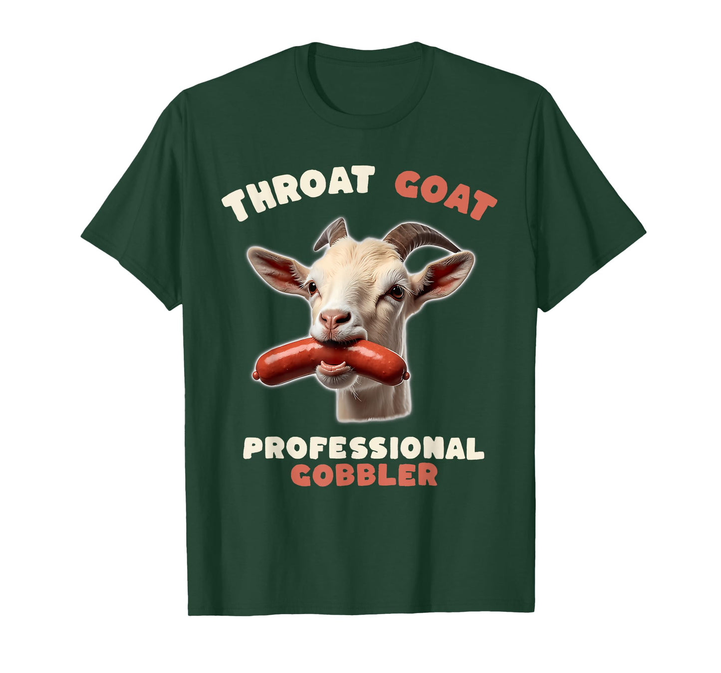 Throat Goat Retro Inappropriate Adult Humor Funny Gag Memes T-Shirt