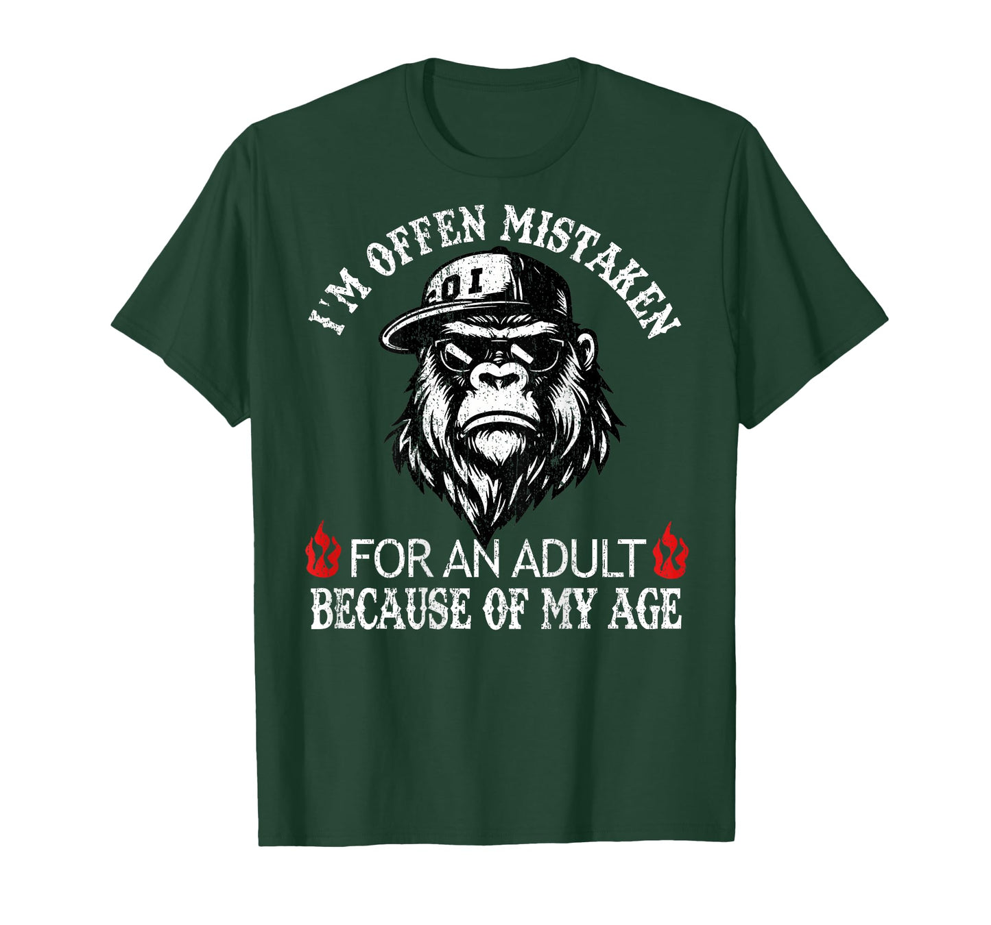 I'm Often Mistaken for an Adult Because of My Age Monkey T-Shirt