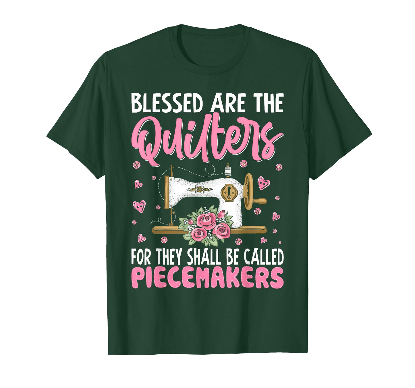 Funny Quilting Design For Women Girls Sewing Quilter T-Shirt