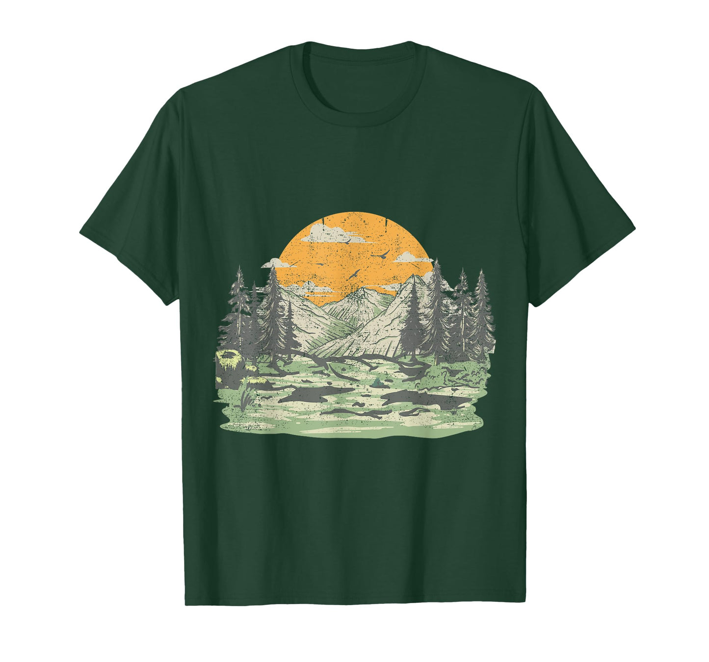 Outdoor Tree Nature Lover Wildlife Retro Forest T-Shirt