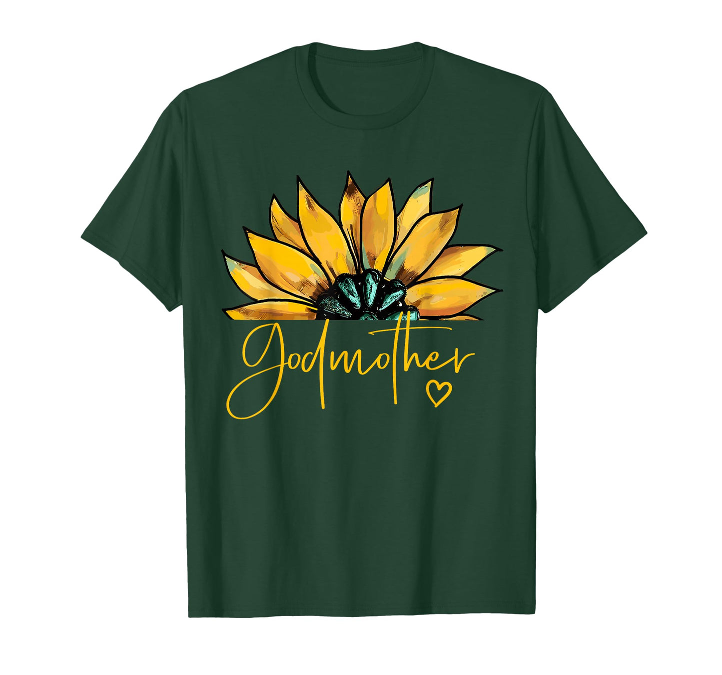 Godmother Gifts For Women Heart Mother's Day Godmother T-Shirt