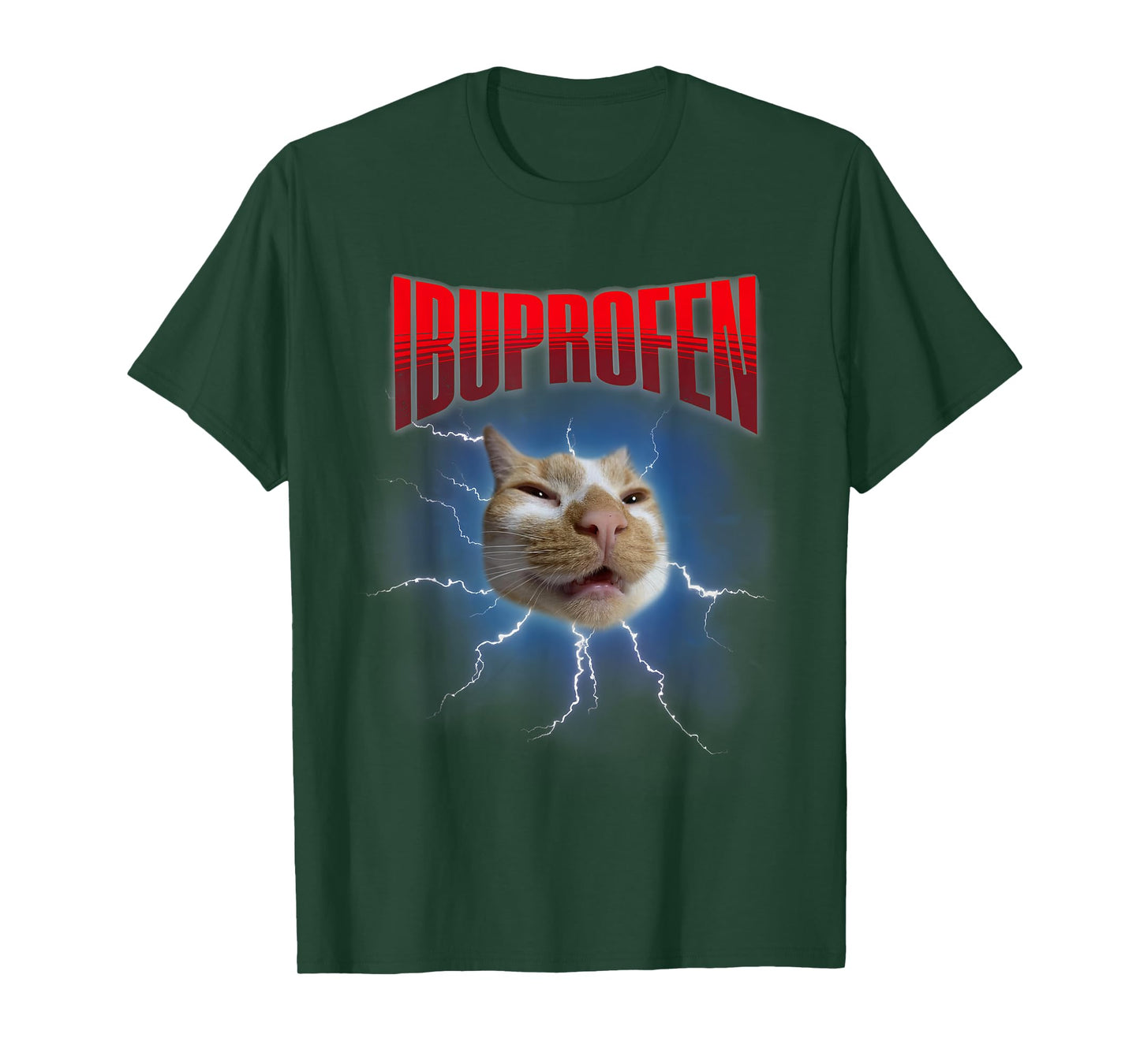 Funny Ibuprofen Cat Hilarious Cat Meme Women Men Kids T-Shirt