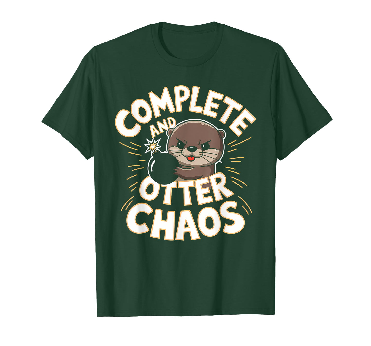 Complete and Otter Chaos Cute Funny Otter Christmas Gifts T-Shirt