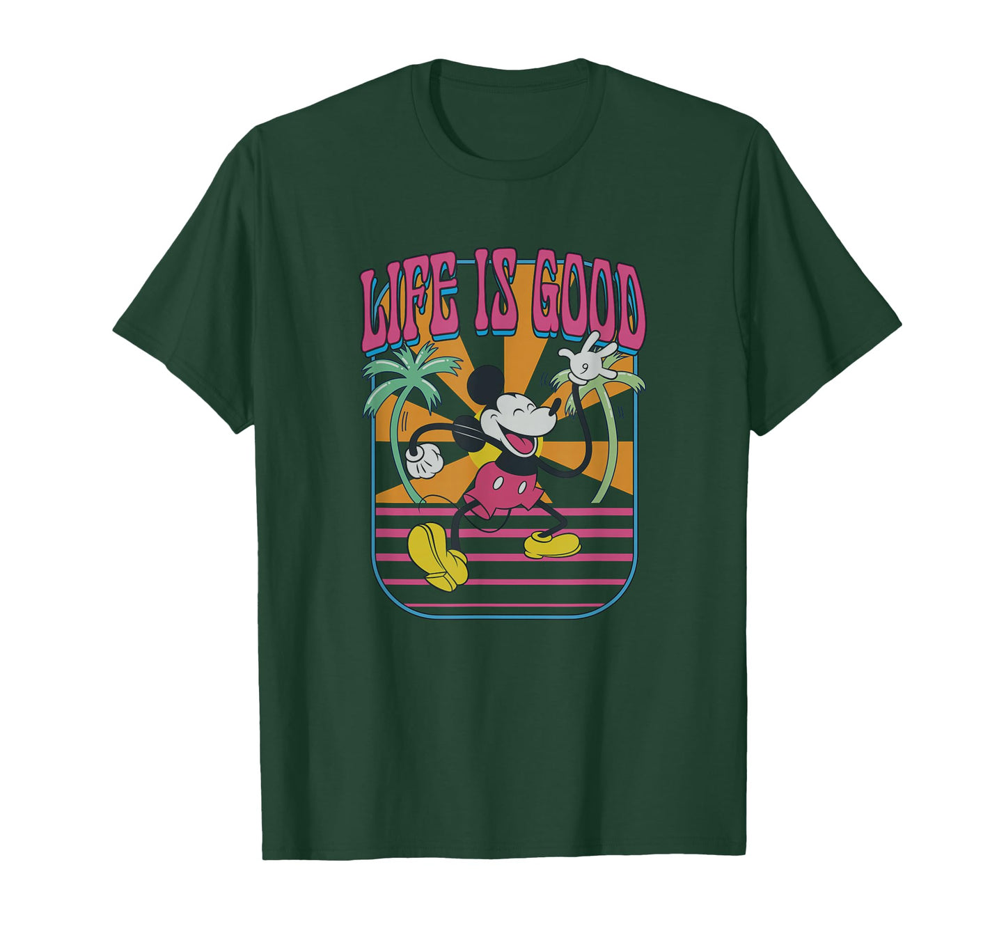 Disney Mickey And Friends Life Is Good Summer Vibes Vintage T-Shirt