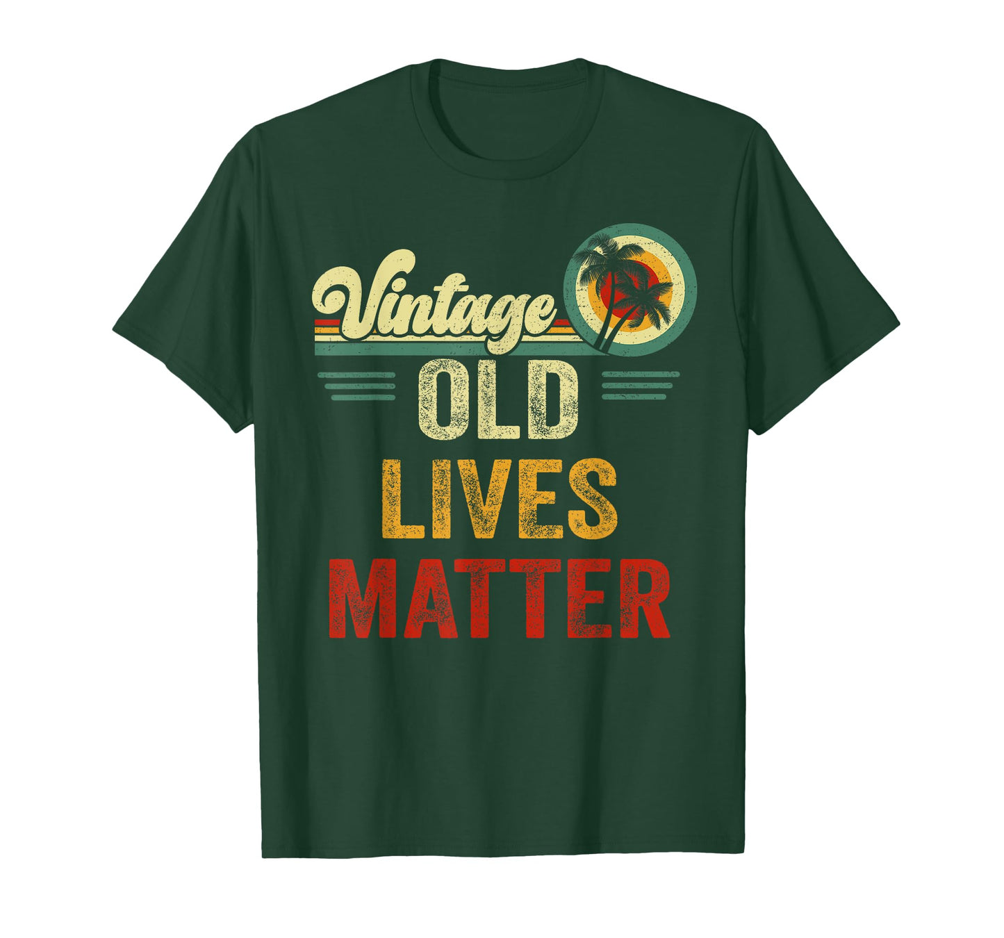Vintage Old People Lives Matter 50th 60th 70th 80th Birthday T-Shirt