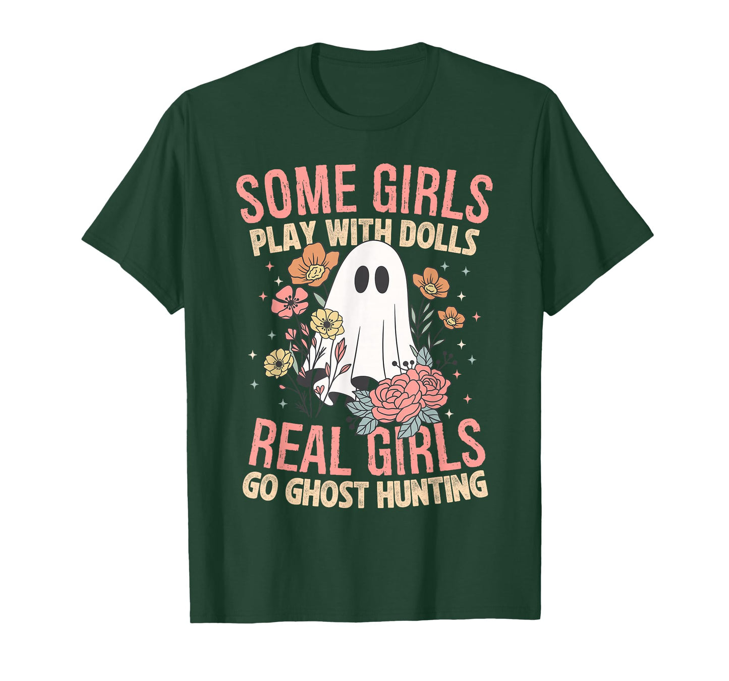 Girls Go Ghost Hunting Paranormal Adventure Ghost Researcher T-Shirt