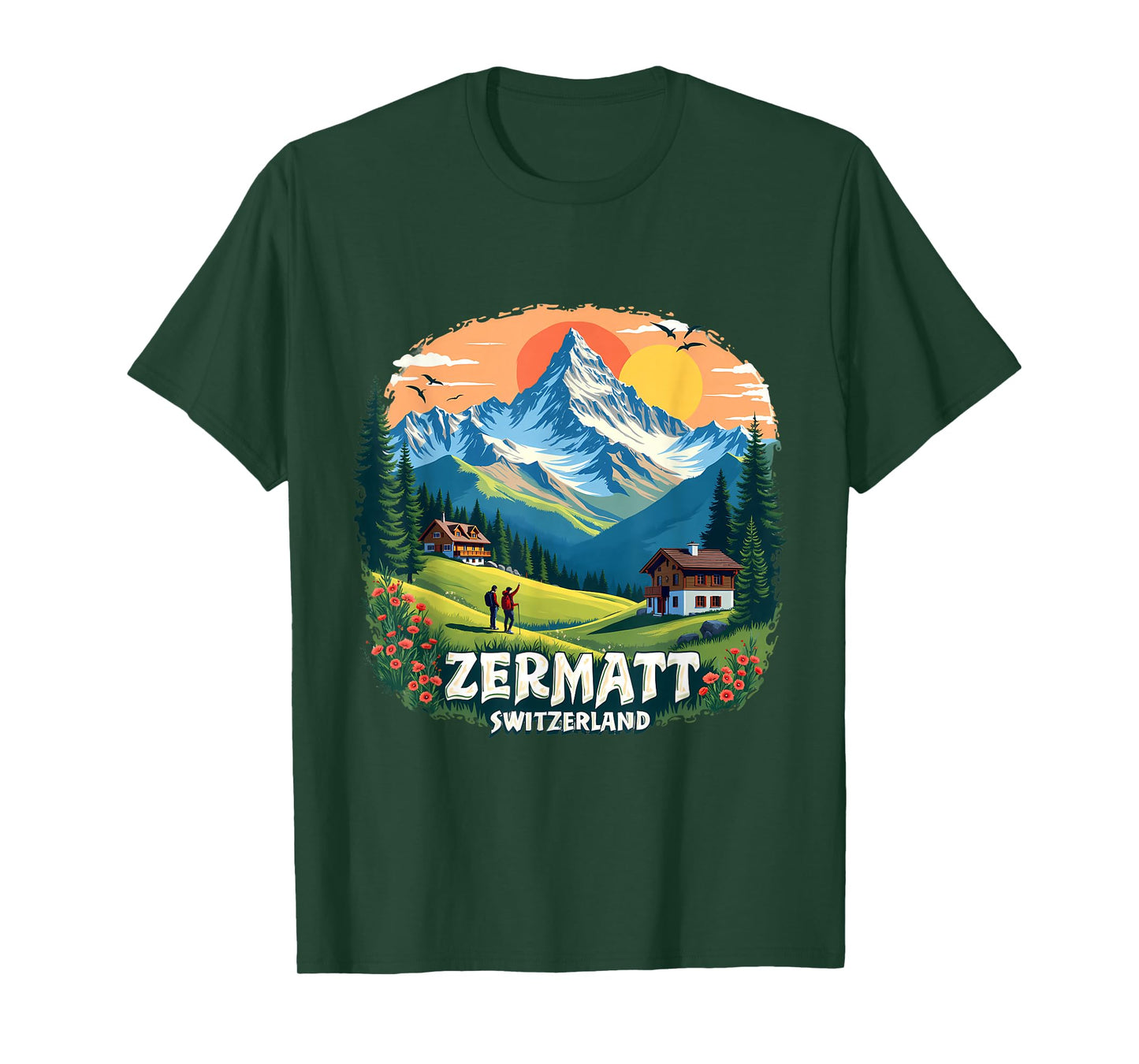 Zermatt Switzerland Alpine Adventure T-Shirt