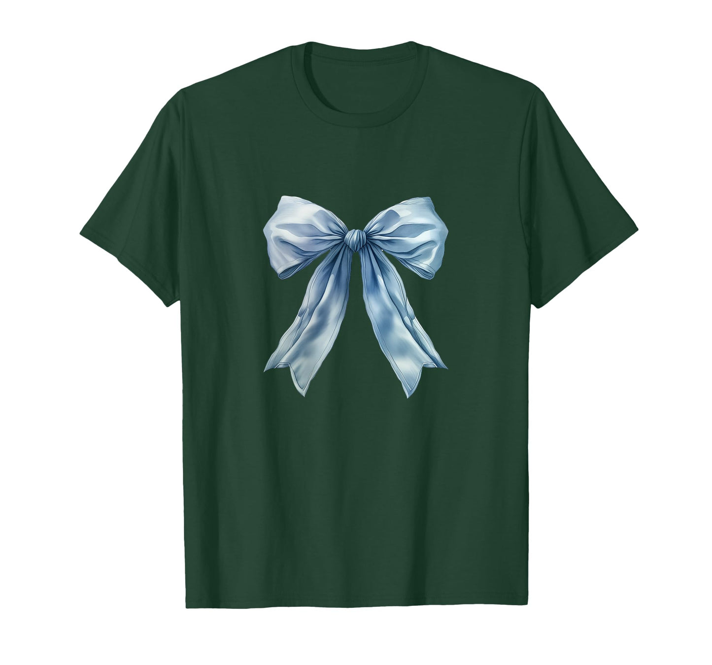 Baby Baby Blue Bow Cute Preppy Coquette Clean Girl Women T-Shirt