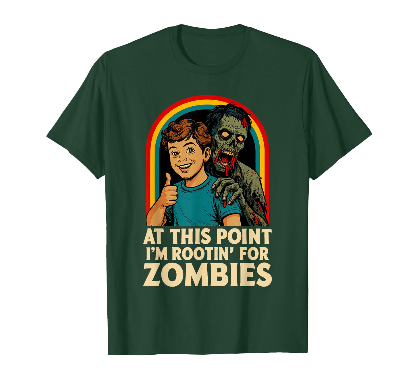 Zombie Men Women Kids Funny Halloween T-Shirt