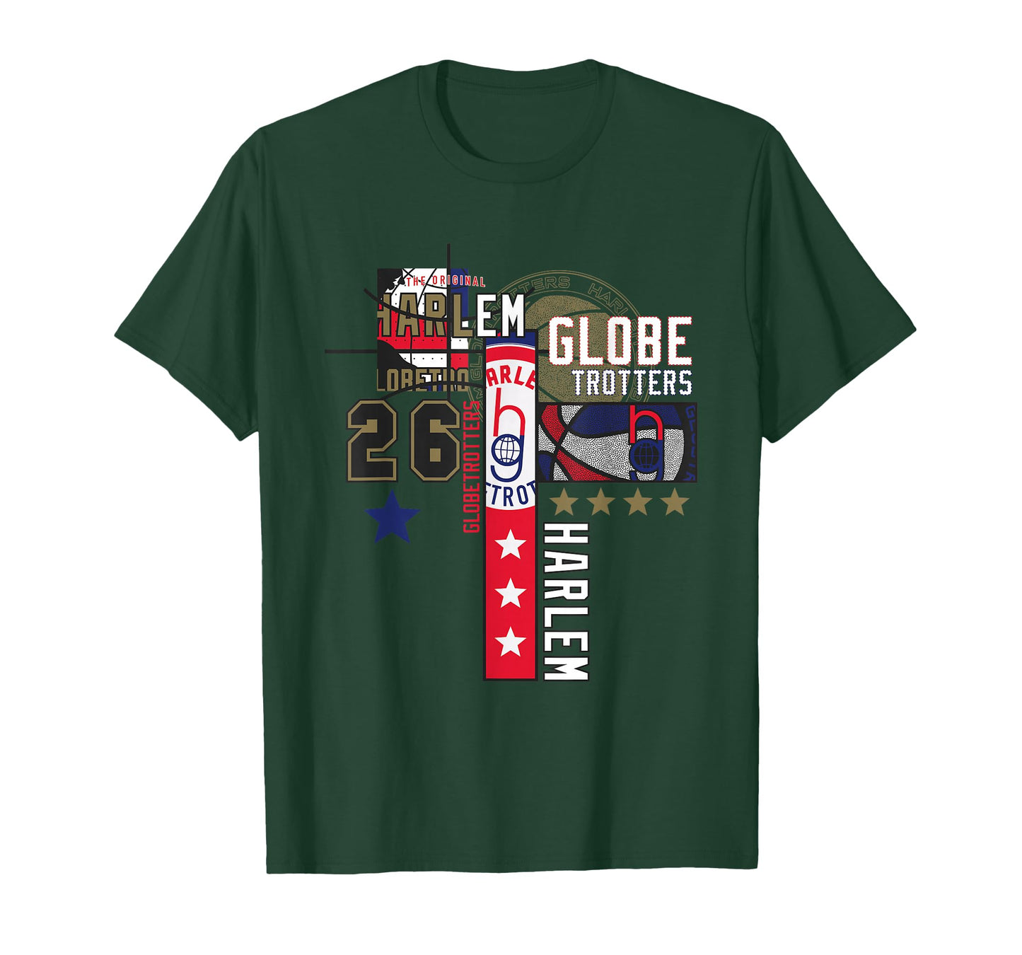 Harlem Globetrotters Logo Trickshot Masters Basketball Fan T-Shirt
