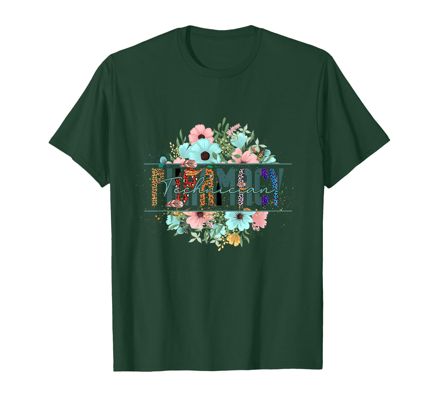 Pharmacy Tech Technician Pharmacist Flower Floral Cpht HD0 T-Shirt