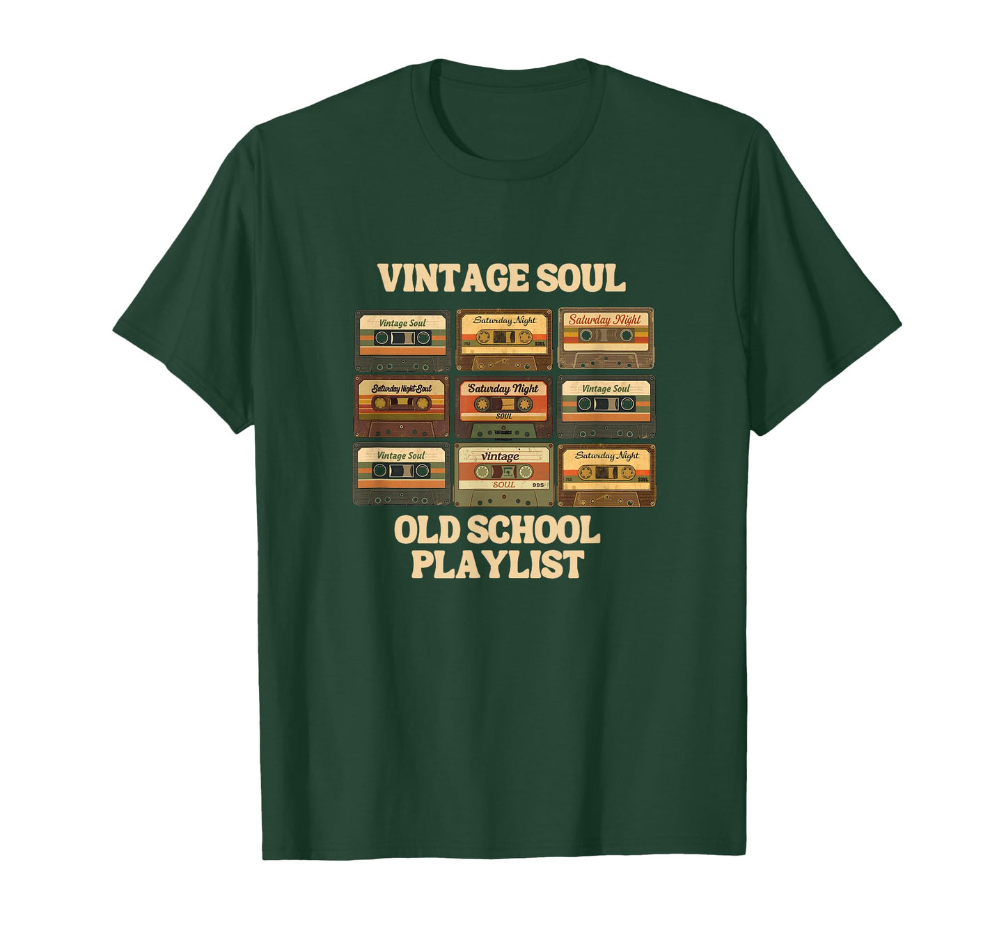 Vintage Soul tee Cassette Tape 80s 90s Old School Playlist T-Shirt