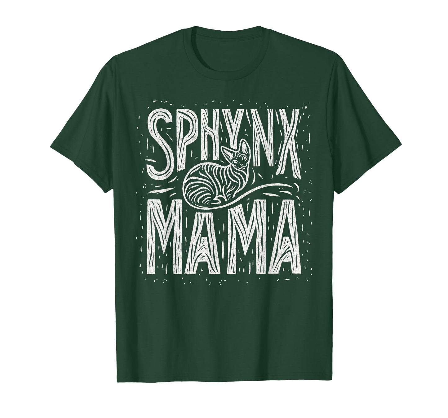Sphynx Mama Sphynx Mom Cute Hairless Wrinkly Cat Artistic T-Shirt