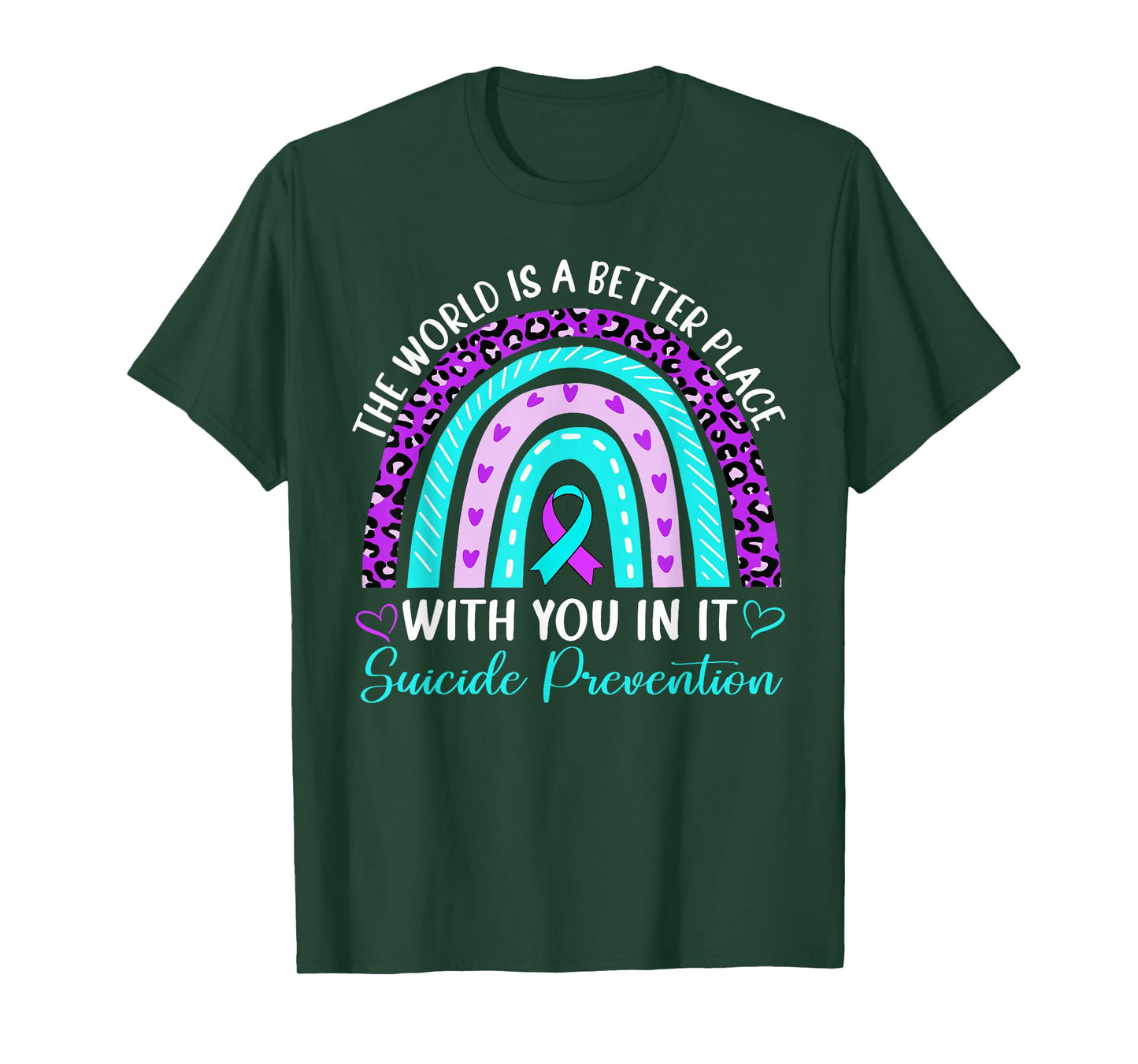 Vintage Rainbow Suicide Prevention Awareness Men Women T-Shirt
