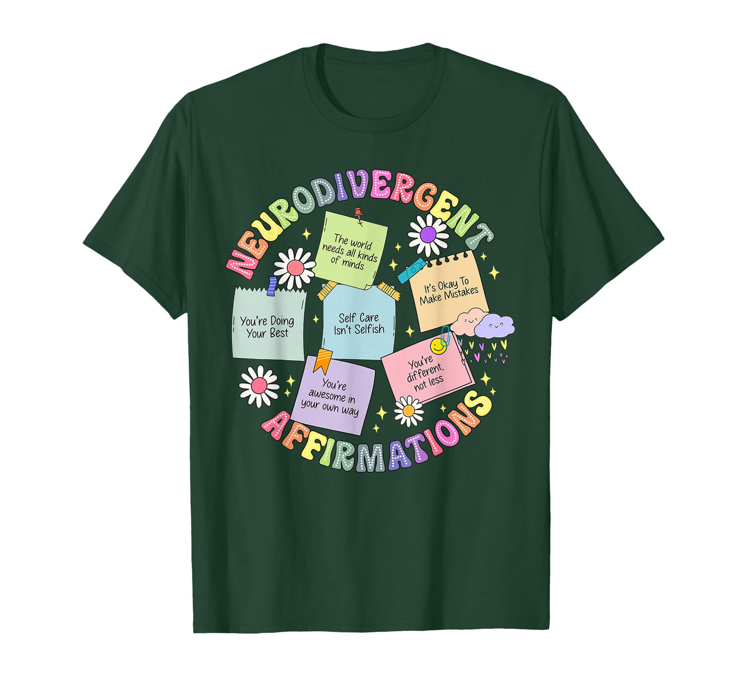 Neurodivergent Affirmations Autism Awareness Understand Love T-Shirt