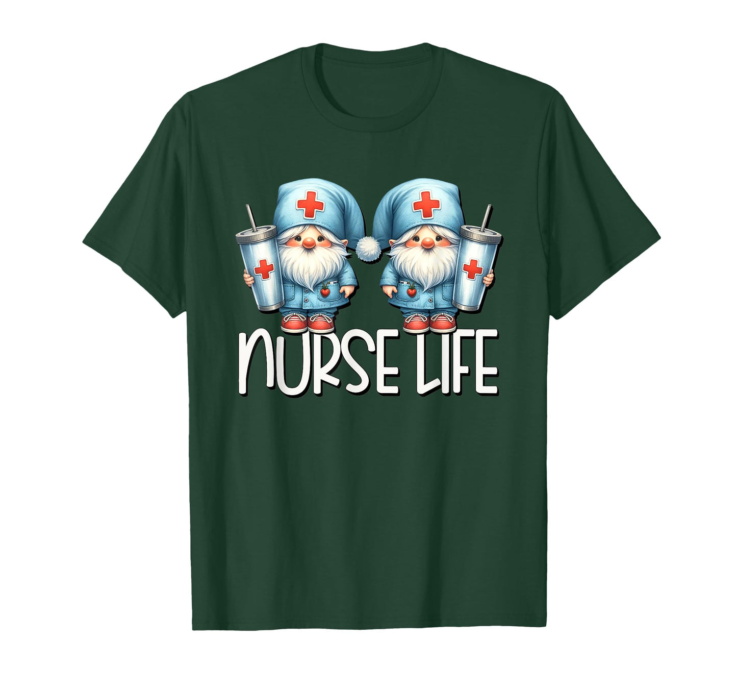 Coffee Nurse Life Needs Coffee Gnome Graphic For Nurses T-Shirt