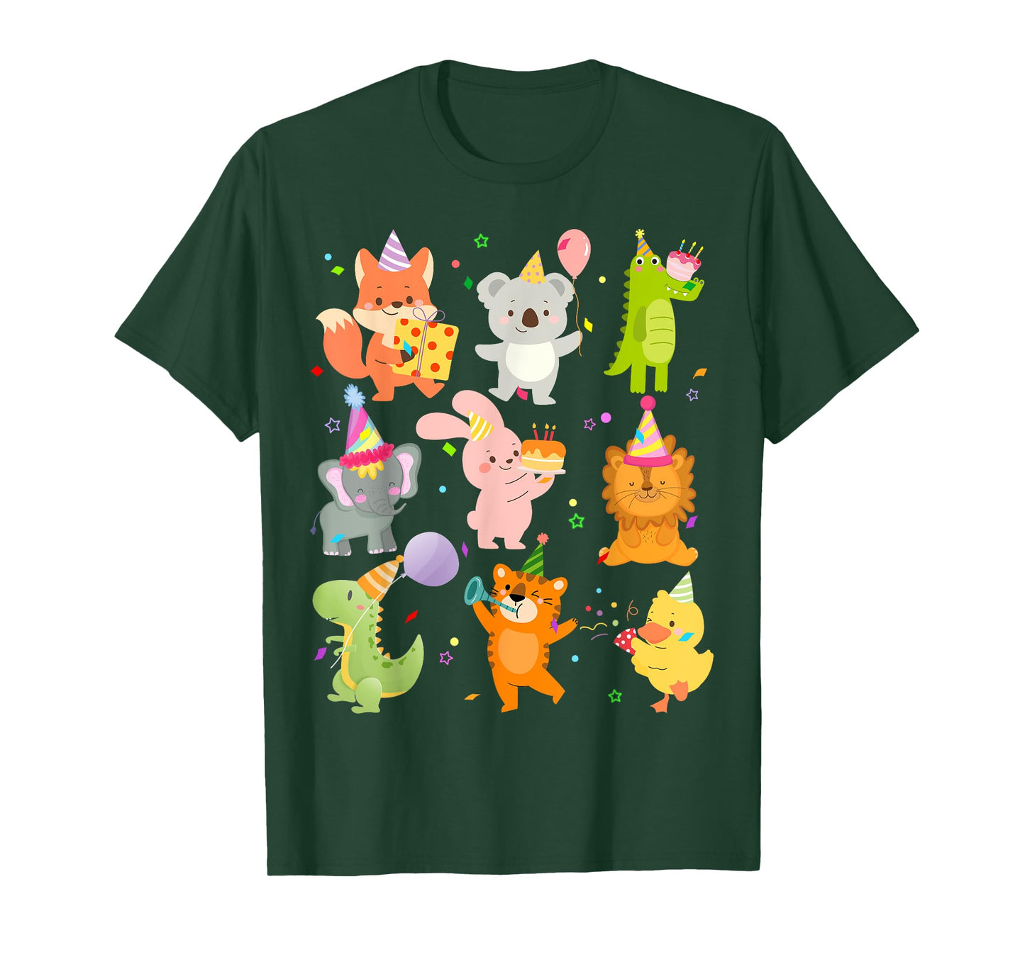Men Women and Kids Zoo Day Wildlife Animals Birthday Party T-Shirt